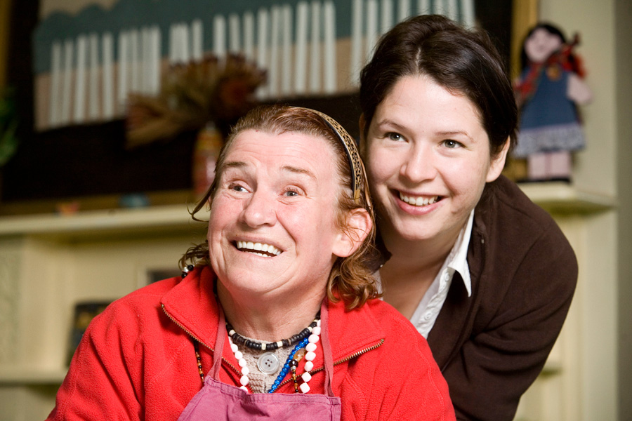 Photo of two people smiling