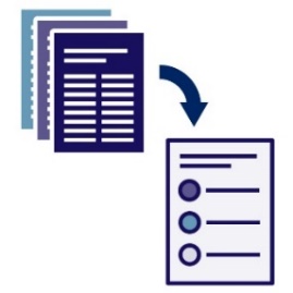 Summary of another document icon 