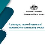 A stronger, more diverse and independent community sector