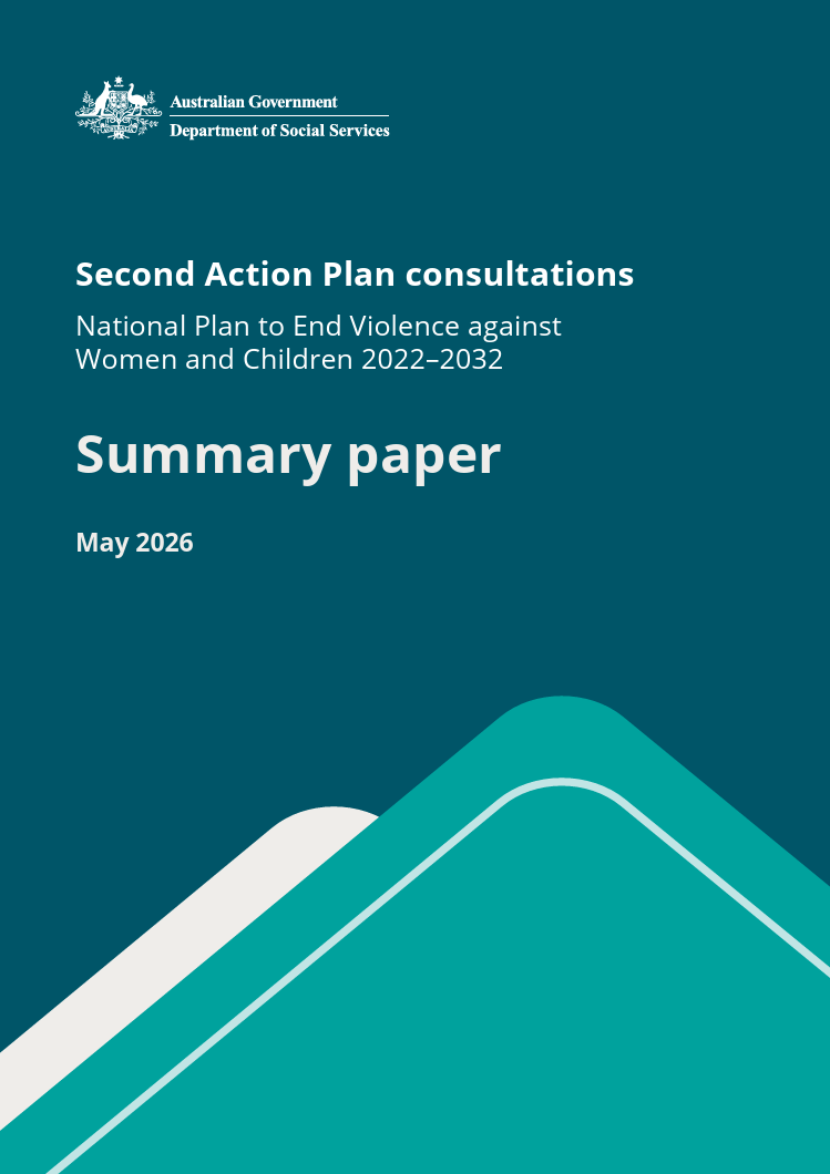 Teal coloured cover of the summary paper